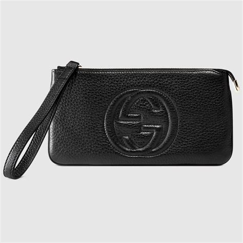 gucci wristlet black.